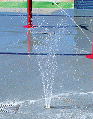 ground spout water playground